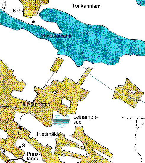 Laurolan kartanon seutu (karttaruutu A1)